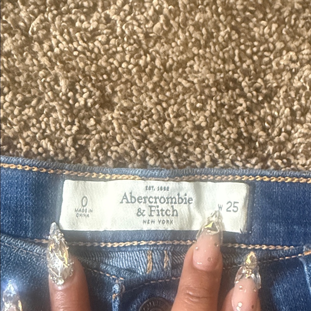 American Eagle Outfitters Distressed Blue Jean Shorts - Picture 2 of 3